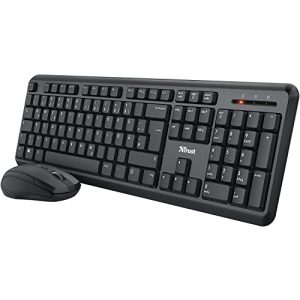 Беспроводная клавиатура Trust Ymo Keyboard Mouse Set Wireless, German