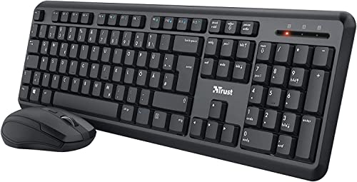 Wireless Tastatur Trust Ymo Tastatur Maus Set Kabellos, deutsch