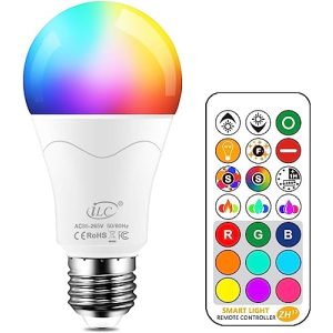 Lâmpadas LED WiFi A lâmpada LED iLC substitui 85W, 1050 lumens, RGB