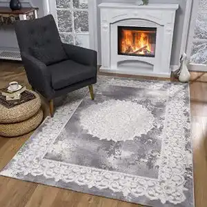 Wohnzimmer teppich sanat teppiche fuer wohnzimmer grau