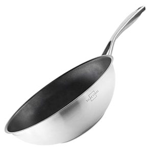 Padella wok SILBERTHAL induzione 28 cm – wok in acciaio inox