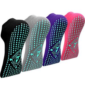 Yoga Socks ELUTONG Yoga Socks Anti-Slip (4 Pairs)