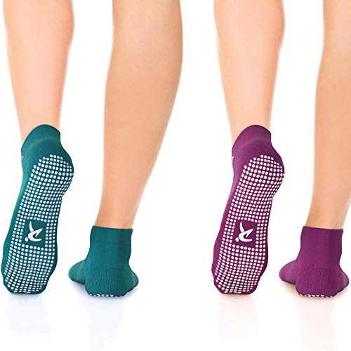 Yoga-Socken Rymora Rutschfeste Anti Skid Grip Socken (2 Paar)