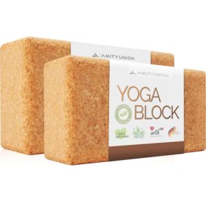 Yogablock AMITYUNION Yoga Block 2er Set Kork