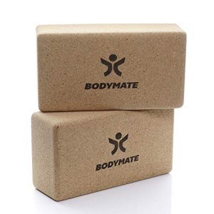 Yogablock BODYMATE 2er Set Yoga Block aus Kork, Yogablöcke - yogablock bodymate 2er set yoga block aus kork yogabloecke