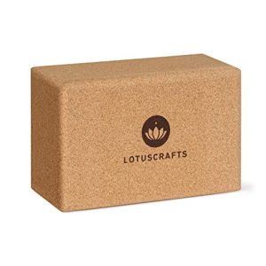 Yogablok Lotuscrafts kurk Supra Grip, ecologisch geproduceerd