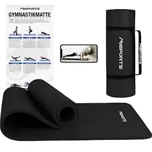 Yogamatte msports gymnastikmatte premium inkl tragegurt
