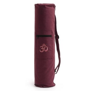 Bolsa de ioga Yogistar 108842 OM, algodão, 65 cm, bordeaux