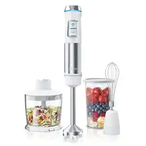 Zerkleinerer arendo stabmixer edelstahl 1200 watt set puerierstab