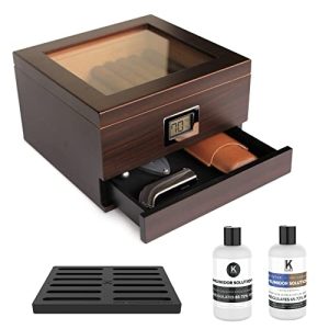 Zigarren-Humidor CASE ELEGANCE digitaler Hygrometer - zigarren humidor case elegance digitaler hygrometer