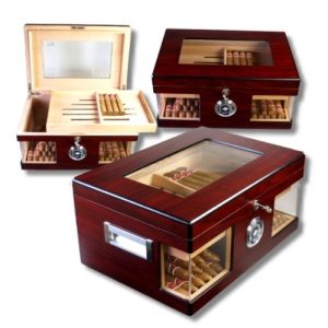 Zigarren-Humidor Lifestyle-Ambiente Wood Wonderful Kristallglas