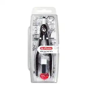 Zirkel herlitz 11122322 schnellverstell my pen schwarz grau