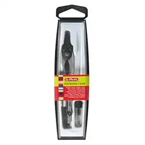 Zirkel herlitz 8710006 kasten 2 teilig mit ersatzminenbox