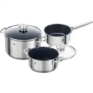 Zwilling toepfe zwilling focus kochtopf set 3 teilig 2 deckel