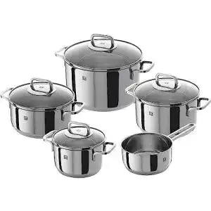 Zwilling toepfe zwilling quadro kochtopf set 5 teilig 4 deckel