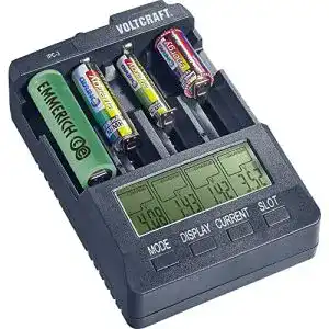 18650 ladegeraet voltcraft ipc 3 rundzellen ladegeraet liion nicd