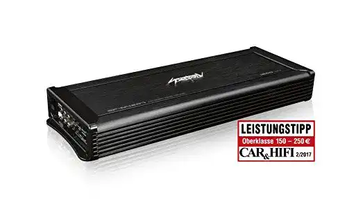 SPECTRON SP-N4207 Amplificatore 4 Canali 4x100W RMS – Stabile A 2 Ohm E Ponte Per Auto Hi-Fi
