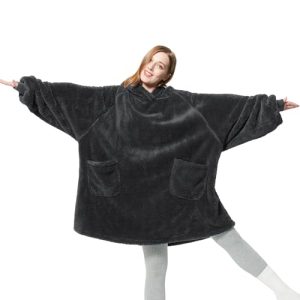 Sleeve blanket BEDSURE hoodie blanket with sleeves blanket sweater