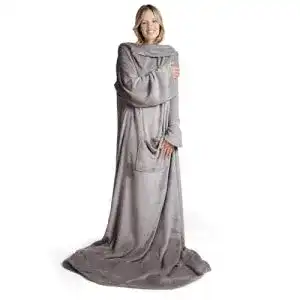 Aermeldecke blumtal unisex kuscheldecke flauschig mit aermeln 1