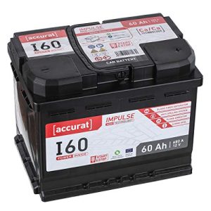 AGM-Batterie Accurat Impuls I60 AGM Autobatterie 12V, 60Ah