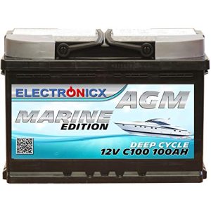 Batteria AGM Electronicx Batteria AGM efficiente 100Ah 12V
