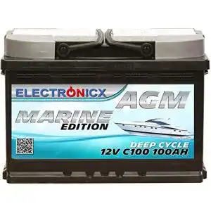 Agm batterie electronicx effiziente agm batterie 100ah 12v