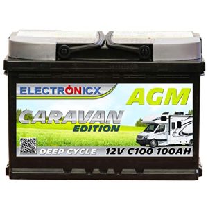 AGM akü Electronicx karavan AGM akü 100Ah 12V
