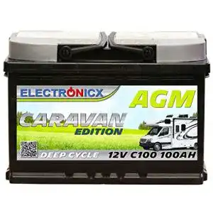 Agm batterie electronicx wohnwagen agm batterie 100ah 12v