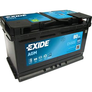AGM-Batterie Exide Batteries EK800 AGM PKW Starter-Batterie