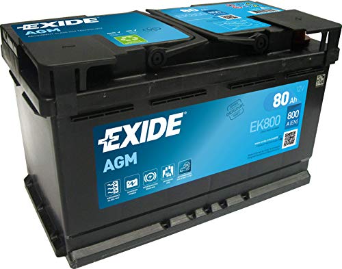 AGM-Batterie Exide Batteries EK800 AGM PKW Starter-Batterie