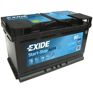 Agm batterie exide ek800 autobatterie autobatterie 12 v 80 ah