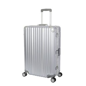 Walizka aluminiowa Travelhouse London walizka srebrna L-75cm