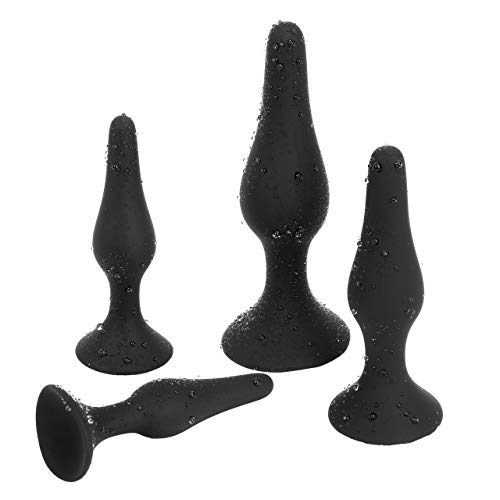 Analdusche Belmalia 4x Anal-Plug mit starkem Saugnapf, Lust-Set