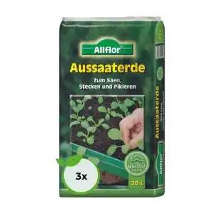 Anzuchterde allflor aussaaterde im 20l beutel ideal zum saeen