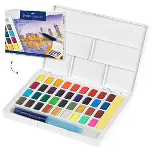 Aquarellfarben faber castell 169736 36 farbnaepfchen