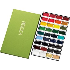 Akvarelfarver Kuretake MC20/36V sæt, forskellige farver, 1 stk