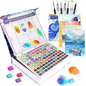 Aquarellfarben lyuvie 120 set watercolor paints