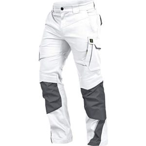 Work trousers LEIB WÄCHTER Flex-Line trousers white-grey