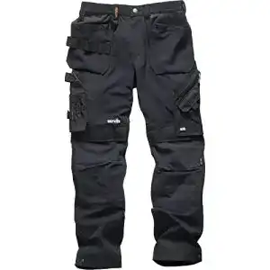 Arbeitshose scruffs herren pro flex plus schwarz black 001 32w