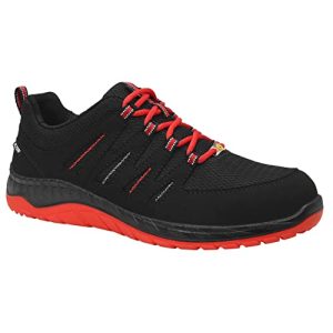 Παπούτσια εργασίας ELTEN Παπούτσια ασφαλείας MADDOX μαύρο-κόκκινο Χαμηλό