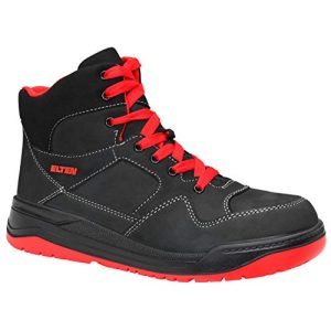 Munkacipő ELTEN munkavédelmi cipő MAVERICK fekete-piros Közép