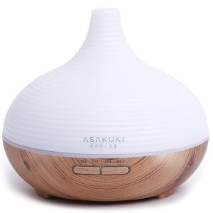 Aroma diffuser ASAKUKI 300ml for duftoljer, førsteklasses ultralyd
