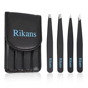 Eyebrow tweezers Rikans tweezers set 4 pieces