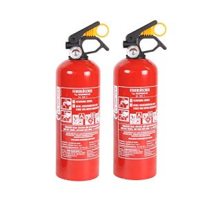 Car fire extinguisher qdwq-US 2 pieces ABC powder fire extinguisher 1kg