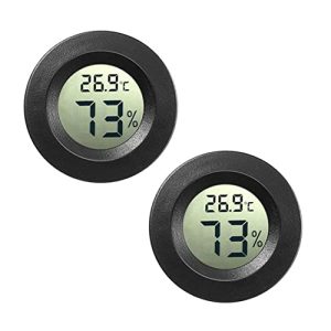 Auto-Thermometer JEDEW 2-Pack Mini Digital Hygrometer Gauge