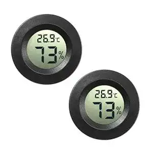 Auto thermometer jedew 2 pack mini digital hygrometer gauge