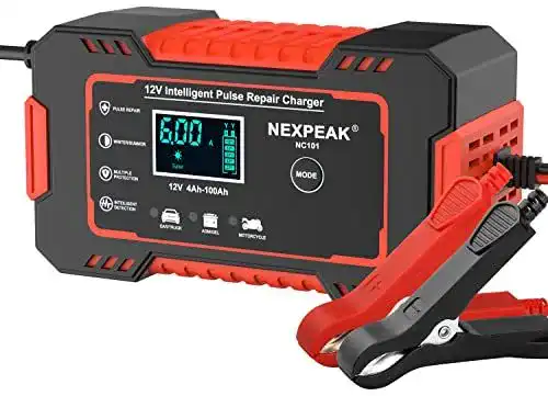 Nexpeak 6A Autobatterie Ladegerät für 12V Batterien