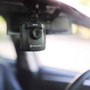 Câmera do carro Transcend DrivePro 250 dashcam com ângulo de visão GPS
