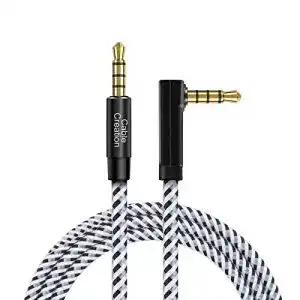 Aux kabel cablecreation 3 5mm trrs 90 grad rechtwinklig