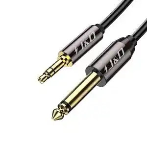 Aux kabel jd 635mm 1 4 zoll ts auf 35mm 1 8 zoll trs kabel
